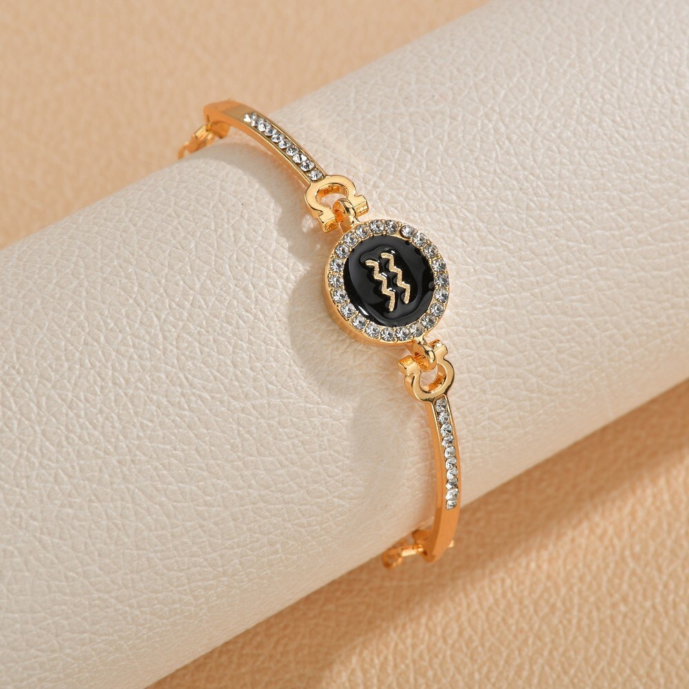 Zodiac Bracelet 18K Gold Plated Astrology Bracelet - Picture 8 of 9